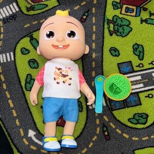 Cocomelon Baby Doll with Blue Shorts and Fun Accessories